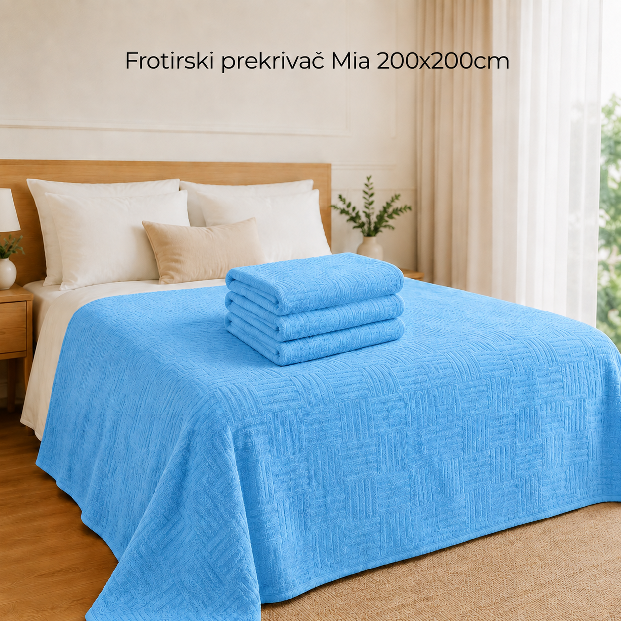 Frotirski prekrivač Mia 200x200cm