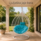Ljuljaška jaje bela