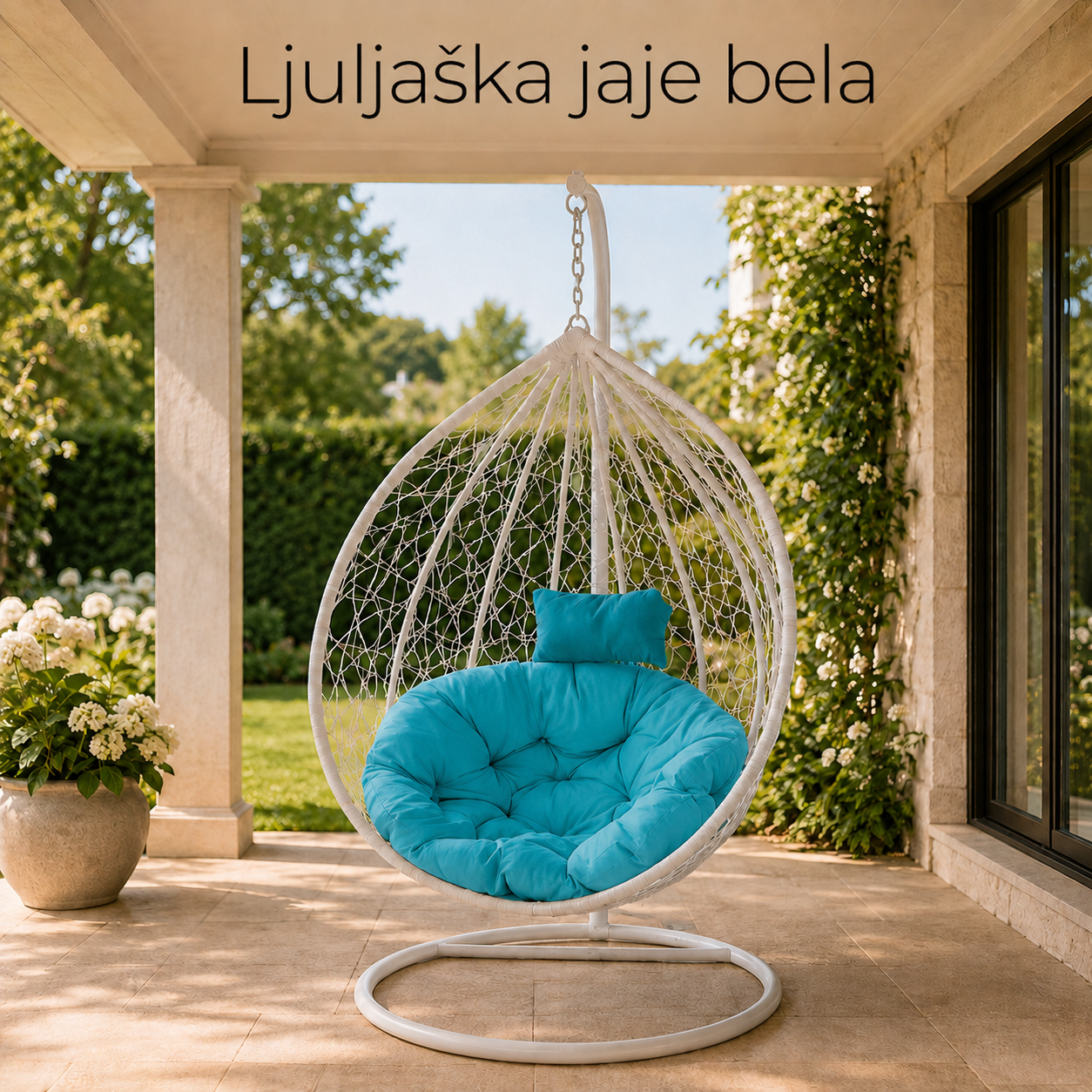 Ljuljaška jaje bela