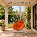 Ljuljaška jaje bela