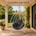 Ljuljaška jaje bela