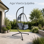 Aga Viseća ljuljaška, stolica, jaje, korpa, 120kg