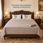 Komplet set posteljina Viktorija 200x220cm