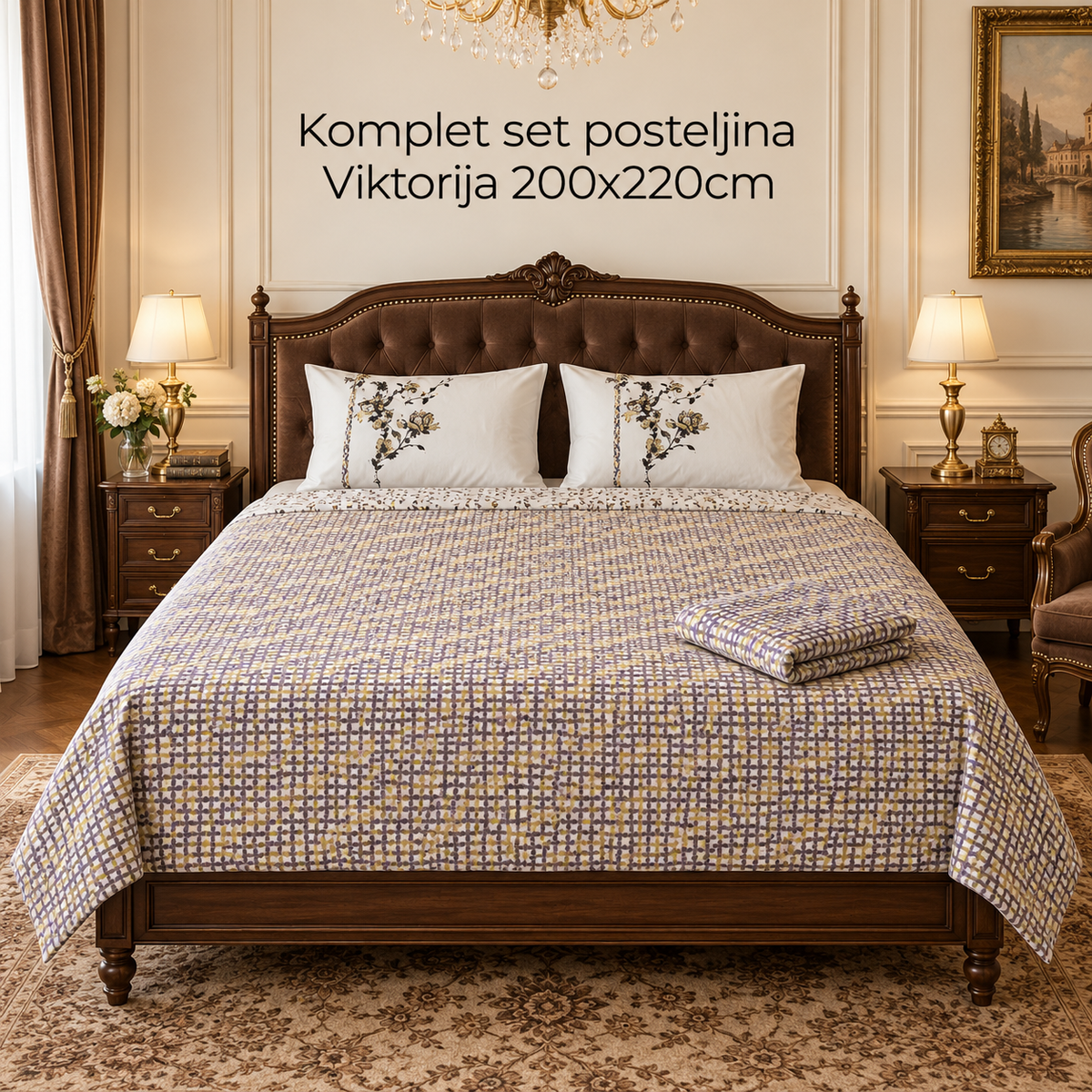 Komplet set posteljina Viktorija 200x220cm
