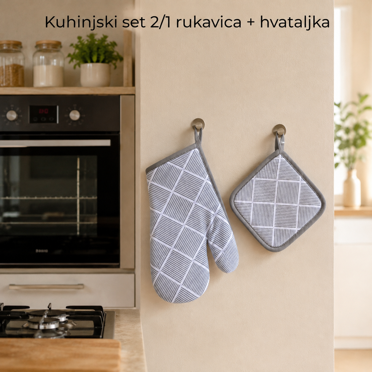 Kuhinjski set 2/1 rukavica + hvataljka