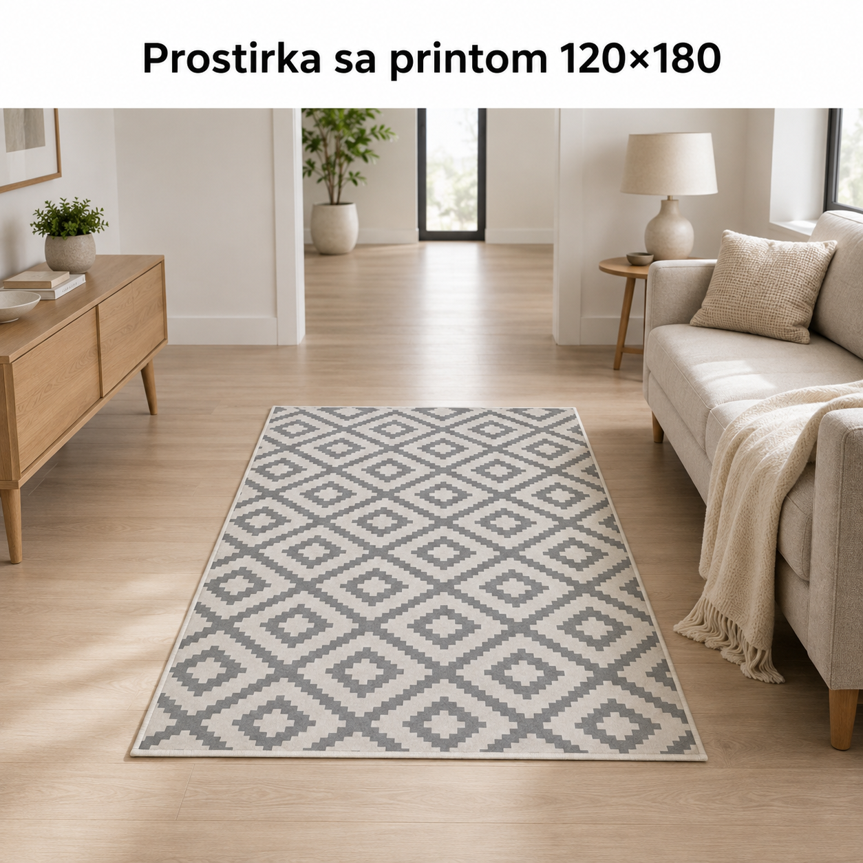 Prostirka sa printom 120×180