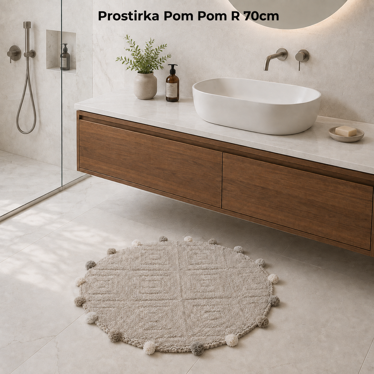 Prostirka Pom Pom R 70cm