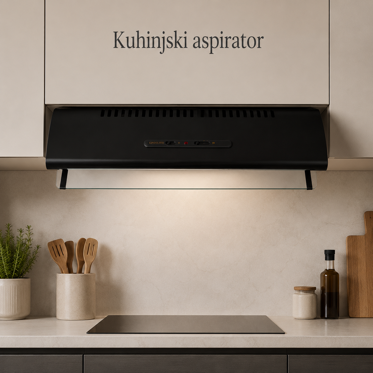 Aspirator Davoline OLYMPIA BLACK 50cm 1M
