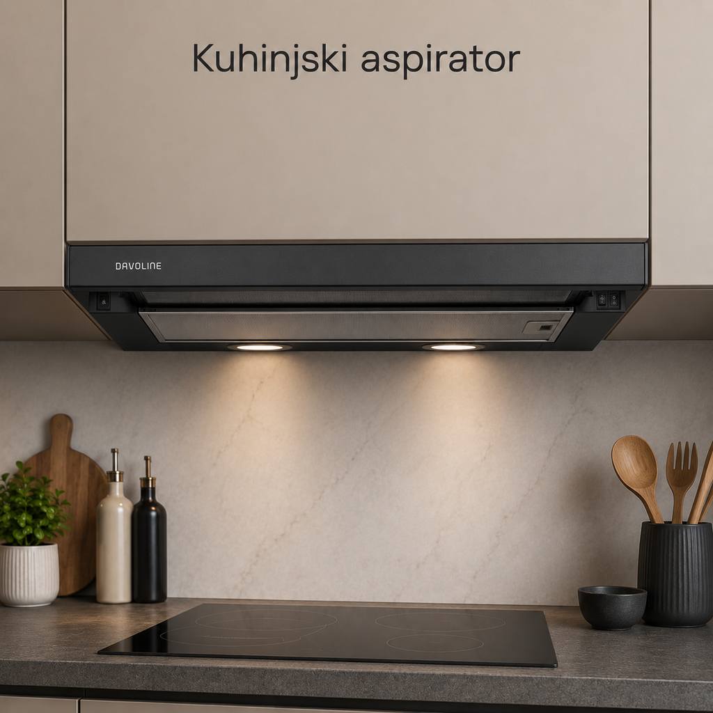 Aspirator Davoline DELTA BLACK 60cm