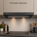 Aspirator Davoline DELTA BLACK 60cm