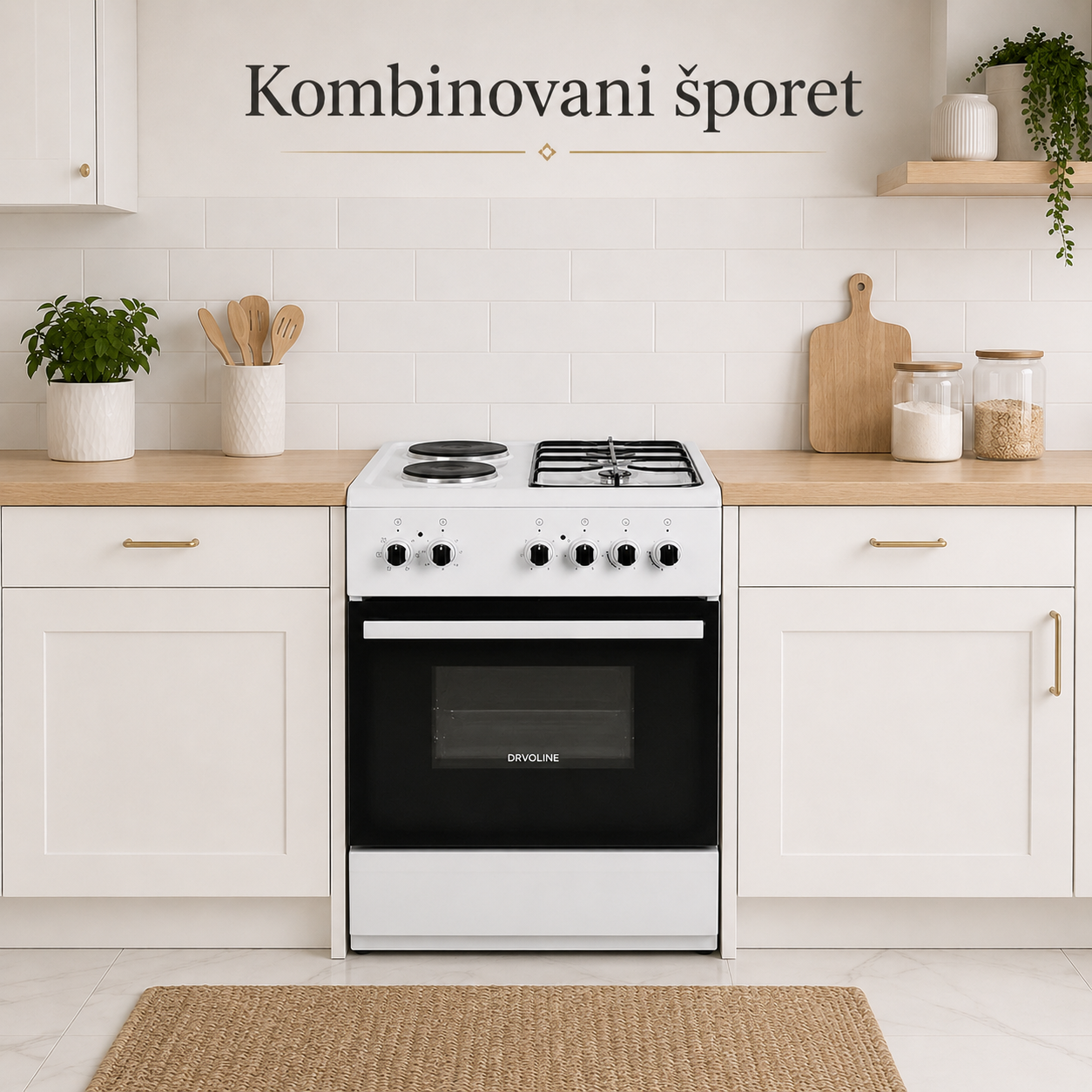 Kombinovani šporet Davoline EK 5225 W