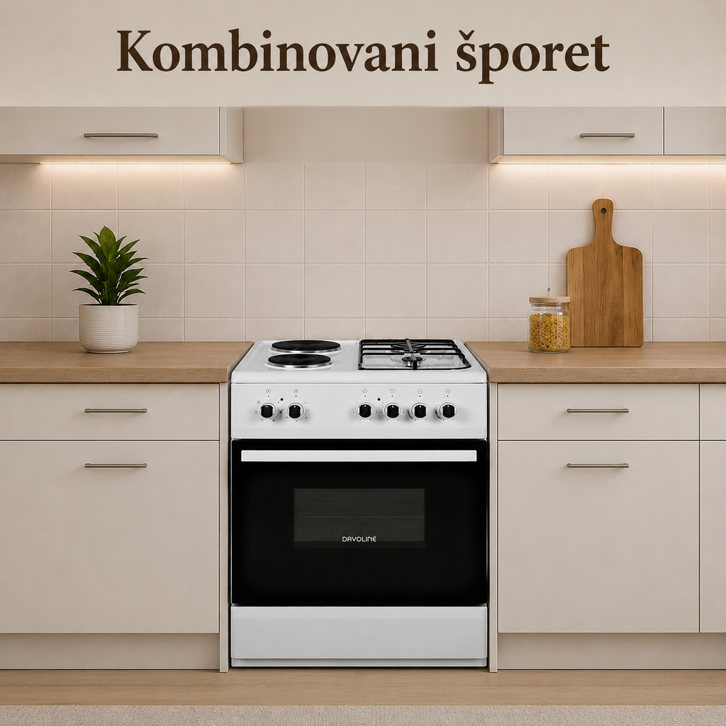 Kombinovani šporet Davoline EK 6225 W