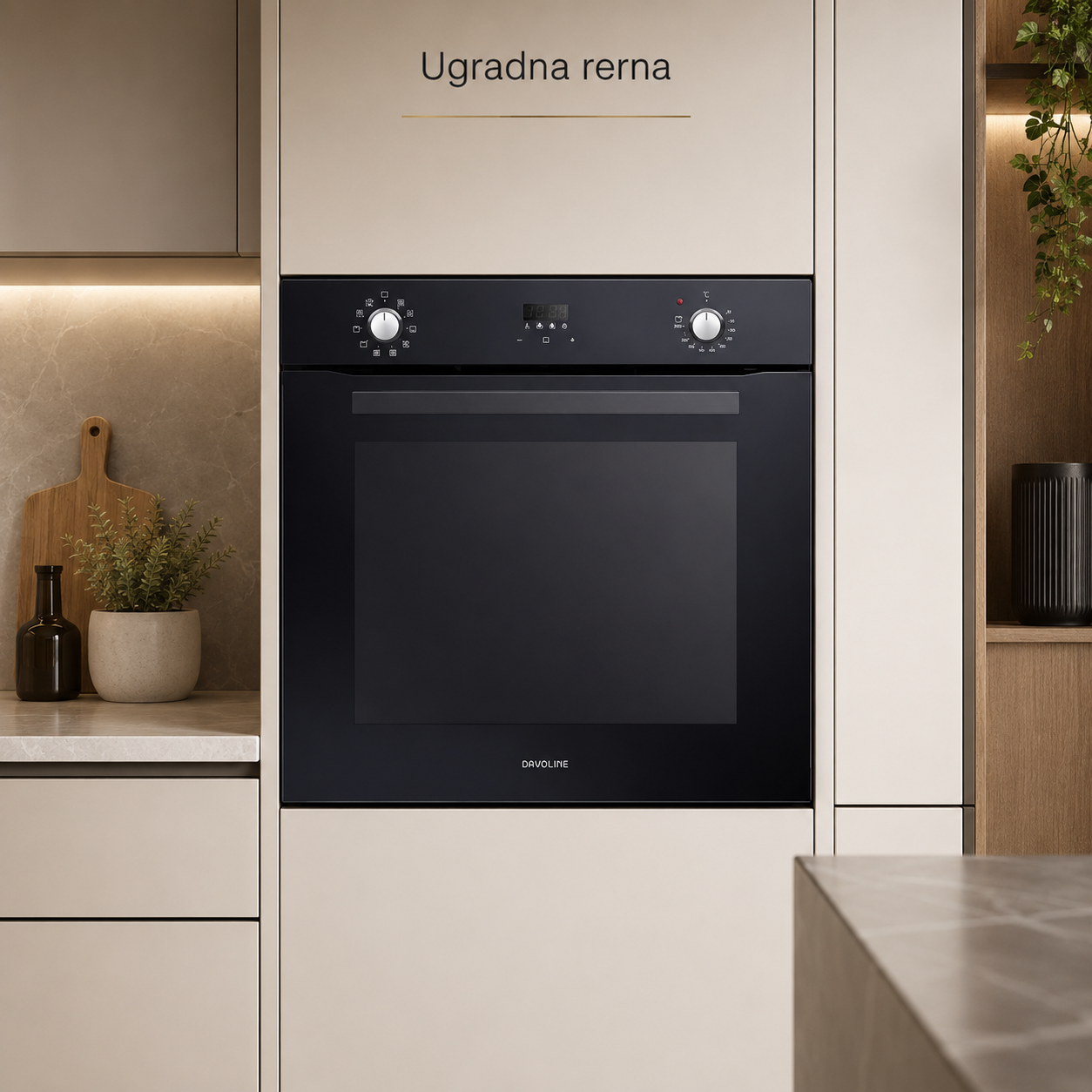 Ugradna rerna Davoline BBA 6010 BLACK
