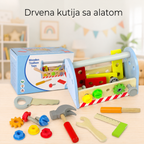 KINDER HOME Drveni alat u torbi,set za igru