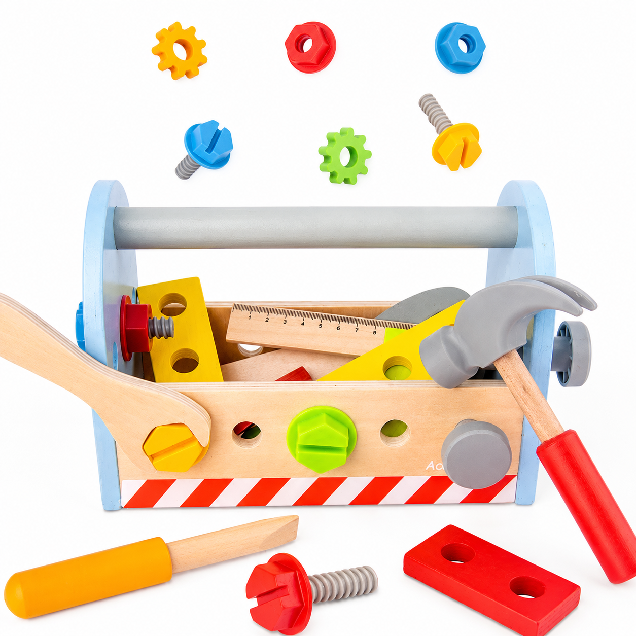 KINDER HOME Drveni alat u torbi,set za igru