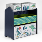 KINDER HOME Dečija polica, Organizator za igračke sa kutijama za odlaganje DINOSAURS