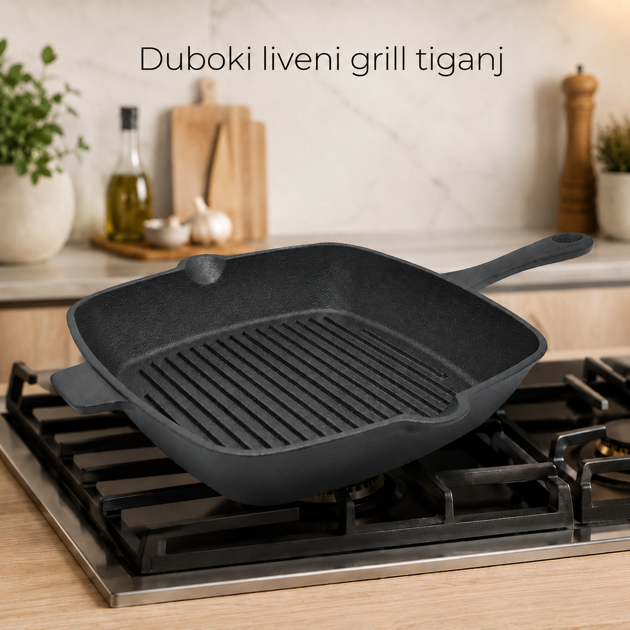 Duboki liveni grill tiganj