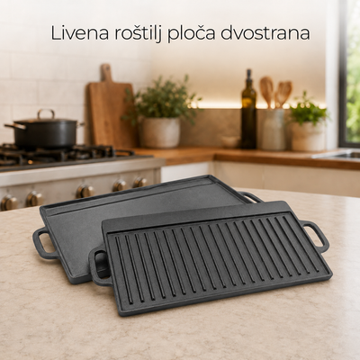 Livena roštilj ploča dvostrana