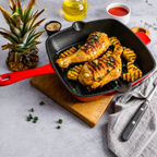 Liveni duboki grill tiganj sa emajlom
