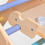 KINDER HOME Pikler trougao 2 u 1 Drvena penjalica i tobogan