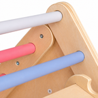 KINDER HOME Pikler trougao 2 u 1 Drvena penjalica i tobogan
