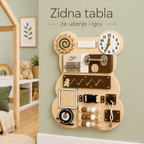 KINDER HOME Montesori drvena tabla za motoriku Medved