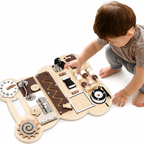 KINDER HOME Montesori drvena tabla za motoriku Medved