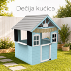 KINDER HOME Dečija drvena kućica za igru sa kuhinjom