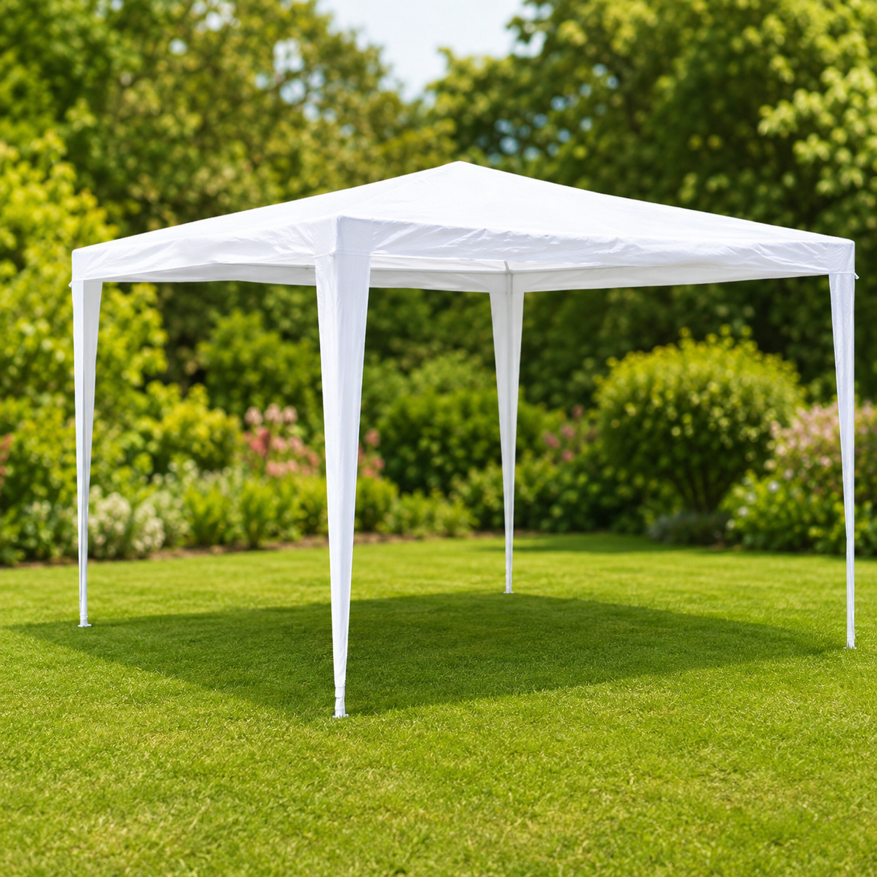 Beli sklopivi paviljon 3 × 3 m