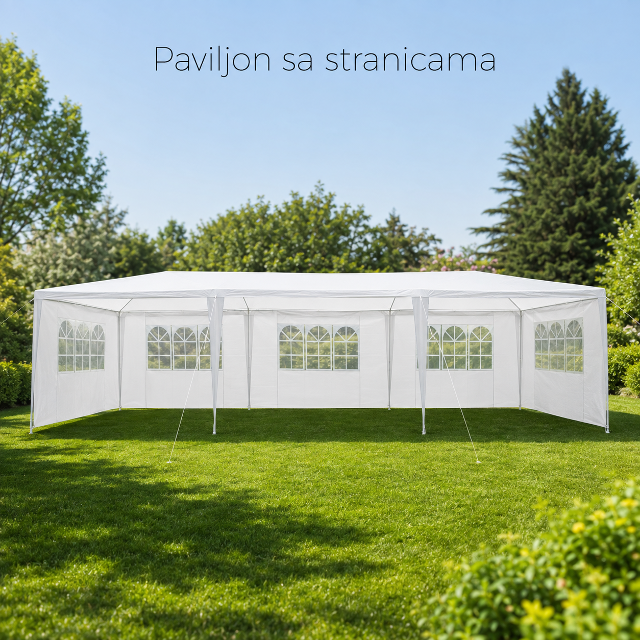 Paviljon sa stranicama 9 × 3 m