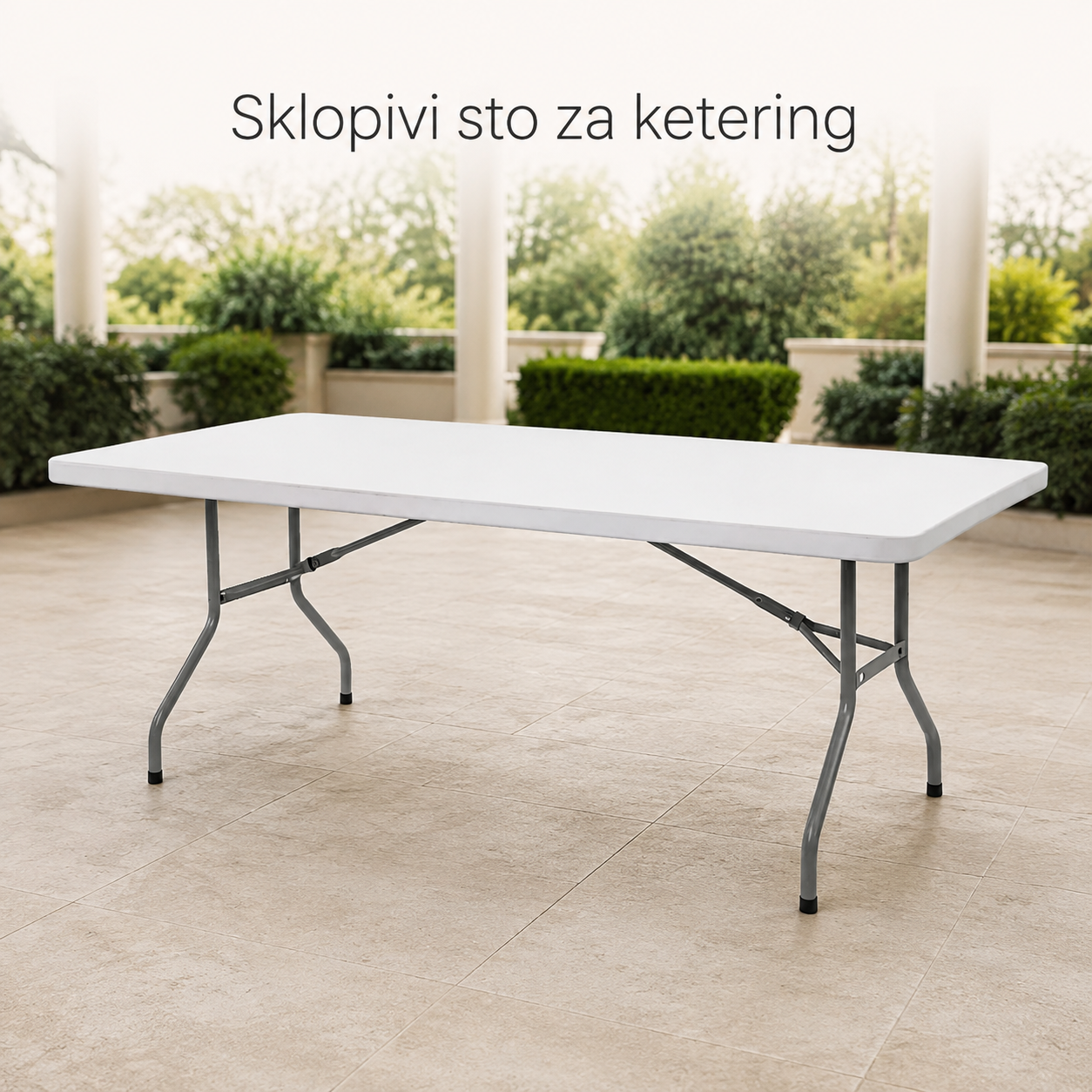 Pravougaoni sto 180x74, tabla iscela