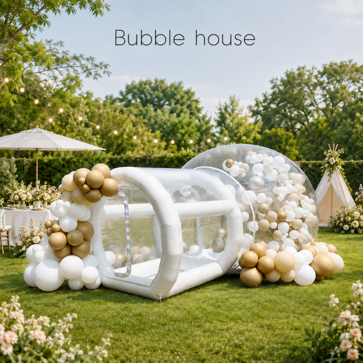Bubble house, prečnik 3m, hodnik 1,7m