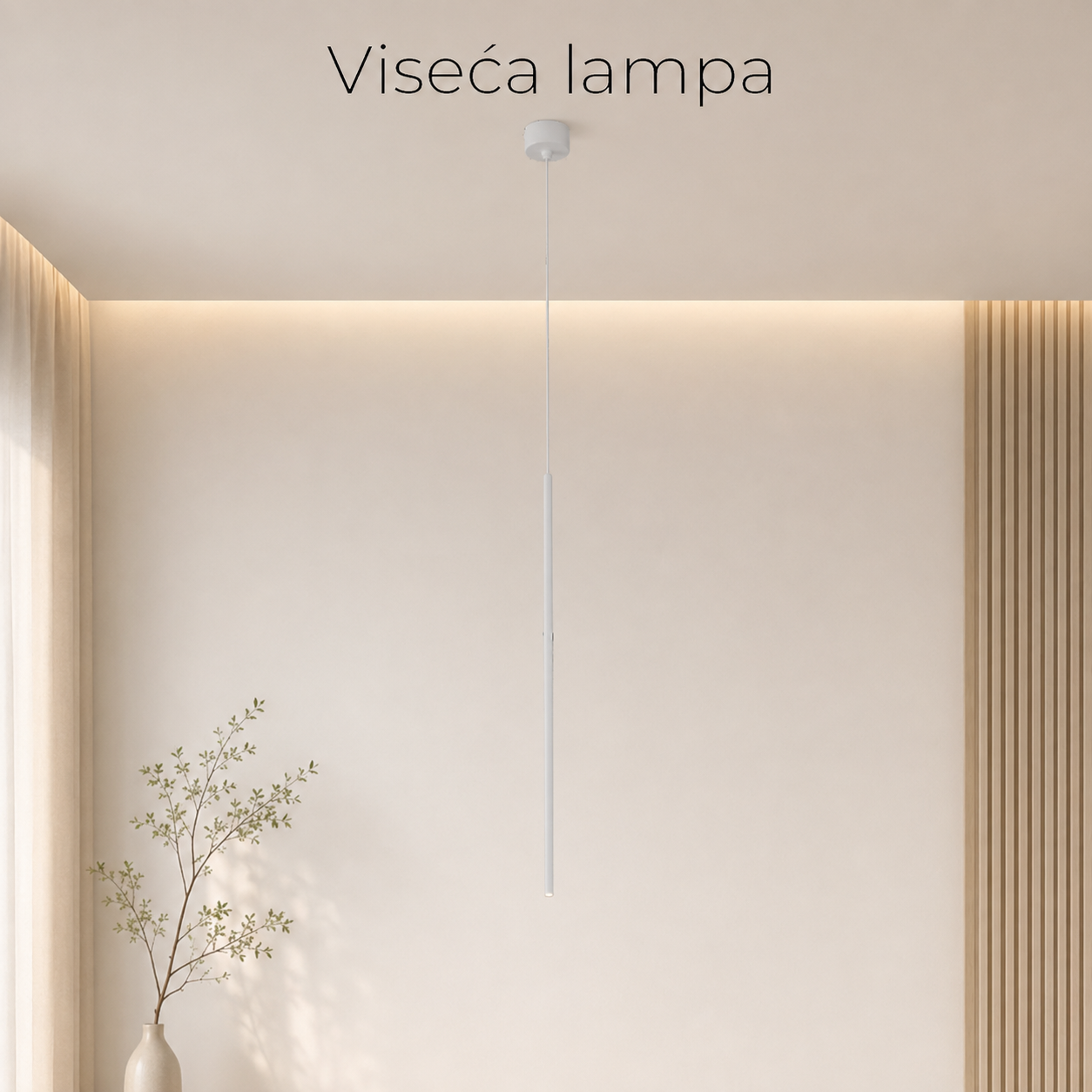 Solvo linijska visilica, 2W, BELA LUX0187