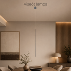 Solvo linijska visilica, 2W, CRNI NIKL LUX0190