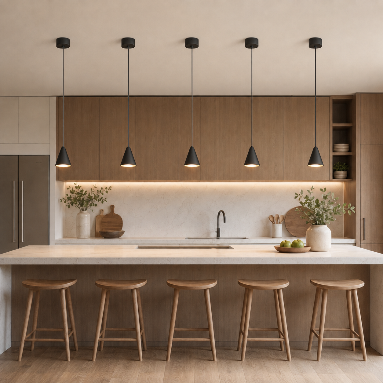 Solvo konusna visilica, 5W, CRNA LUX00191