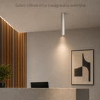Cilindrična nadgradna svetiljka, 6W, BRUŠENI NIKL LUX0173