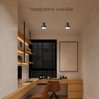 Nadgradna svetiljka, 10W, CRNI NIKL LUX0164