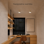 Solvo nadgradna svetiljka, 10W, ŠAMPANJ LUX0162