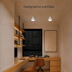 Solvo nadgradna svetiljka, 10W, BELA LUX0161