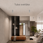 Solvo svetiljka tuba, 10W, BRUŠENI NIKL LUX0196