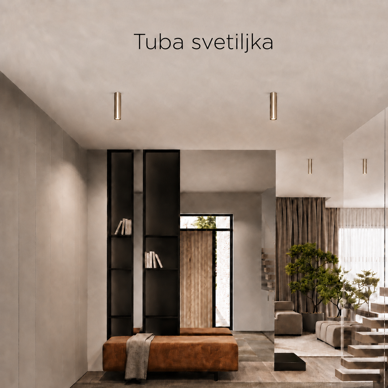 Solvo svetiljka tuba, 10W, ŠAMPANJ LUX0195