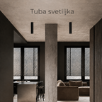 Solvo svetiljka tuba, 10W, CRNA LUX0193