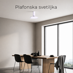 Solvo plafonska svetiljka, 15W, BELA LUX0185