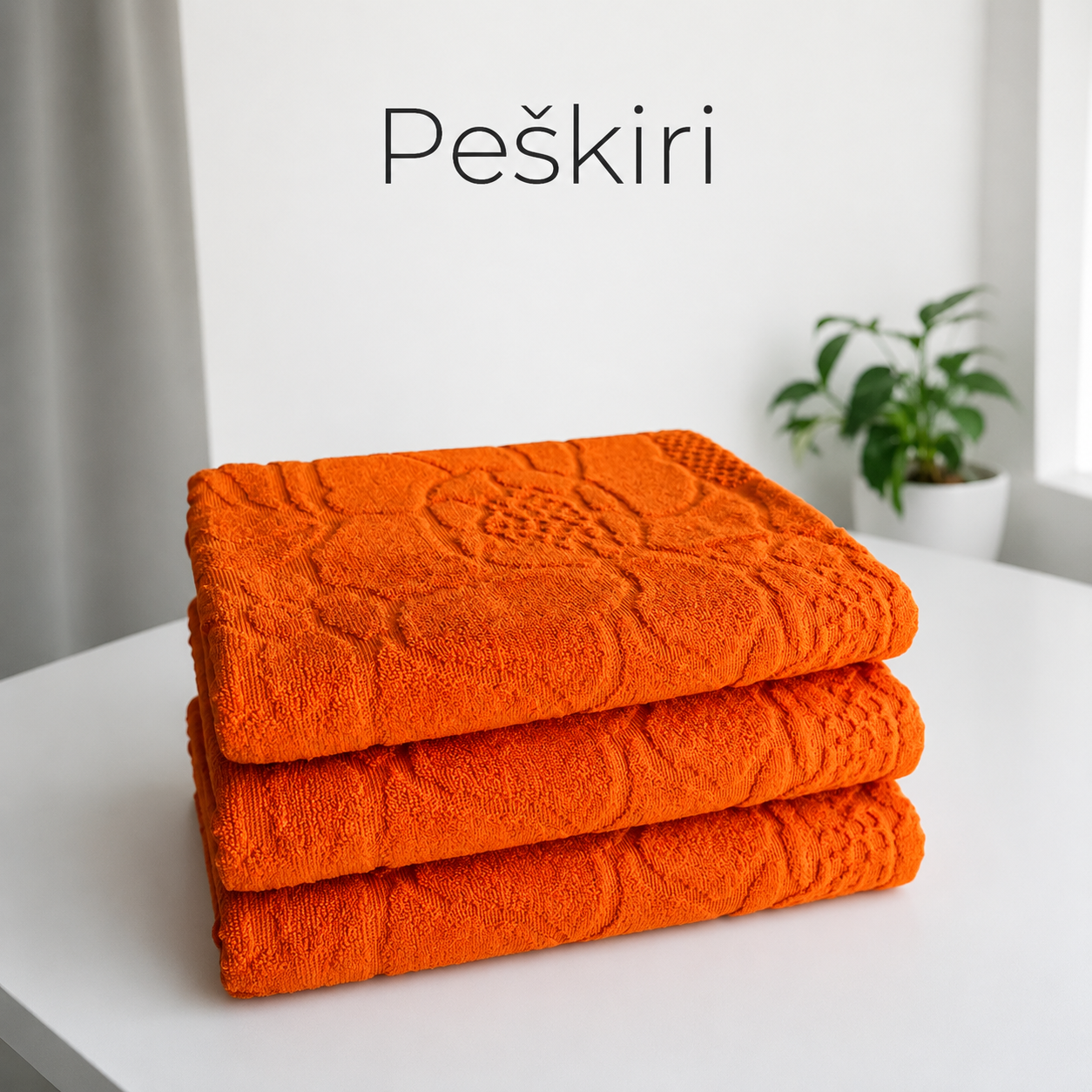 Peškir Rostok Narandžasti 70x140cm, 3kom