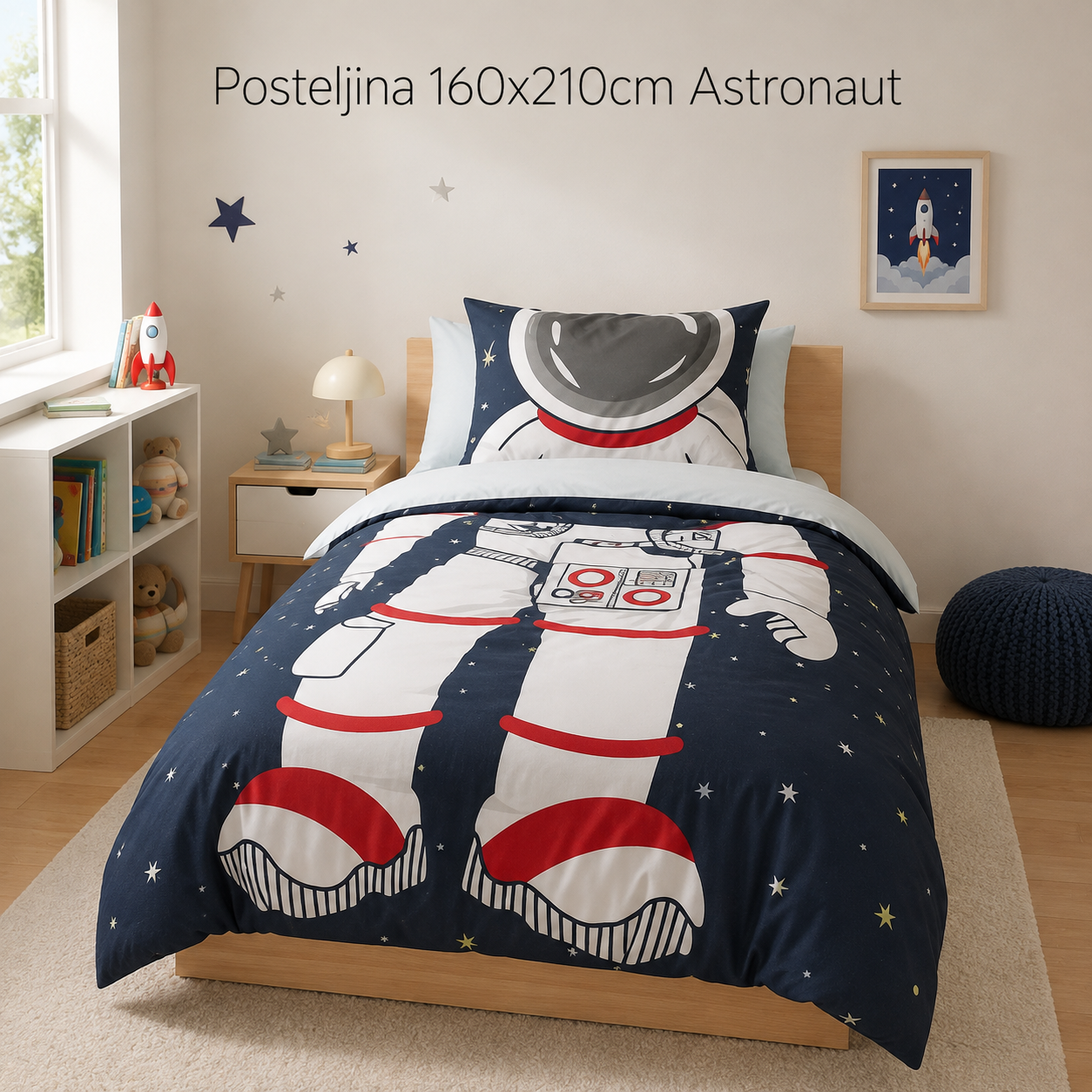 Posteljina 160x210cm Astronaut