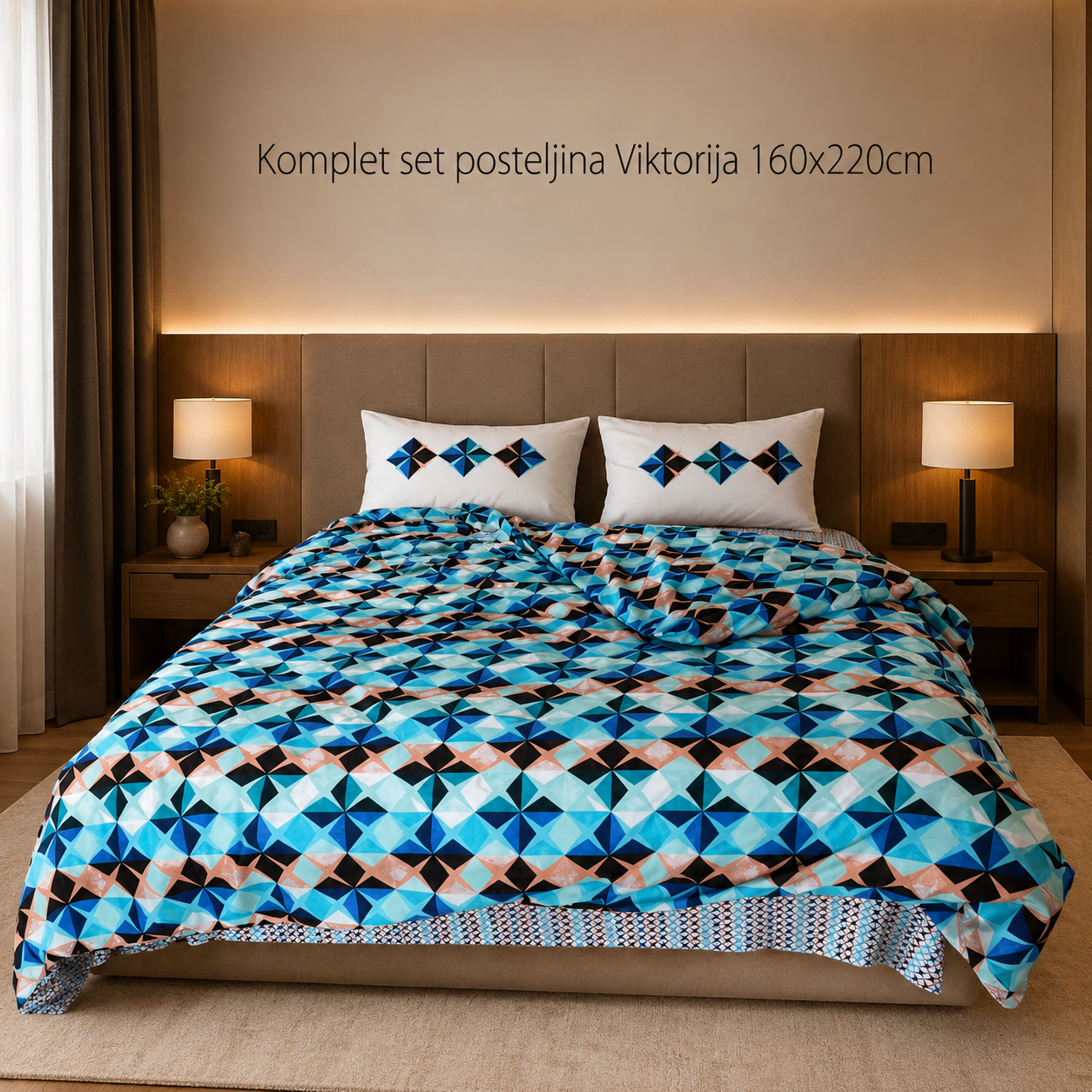 Komplet set posteljina Viktorija 160x220cm D10