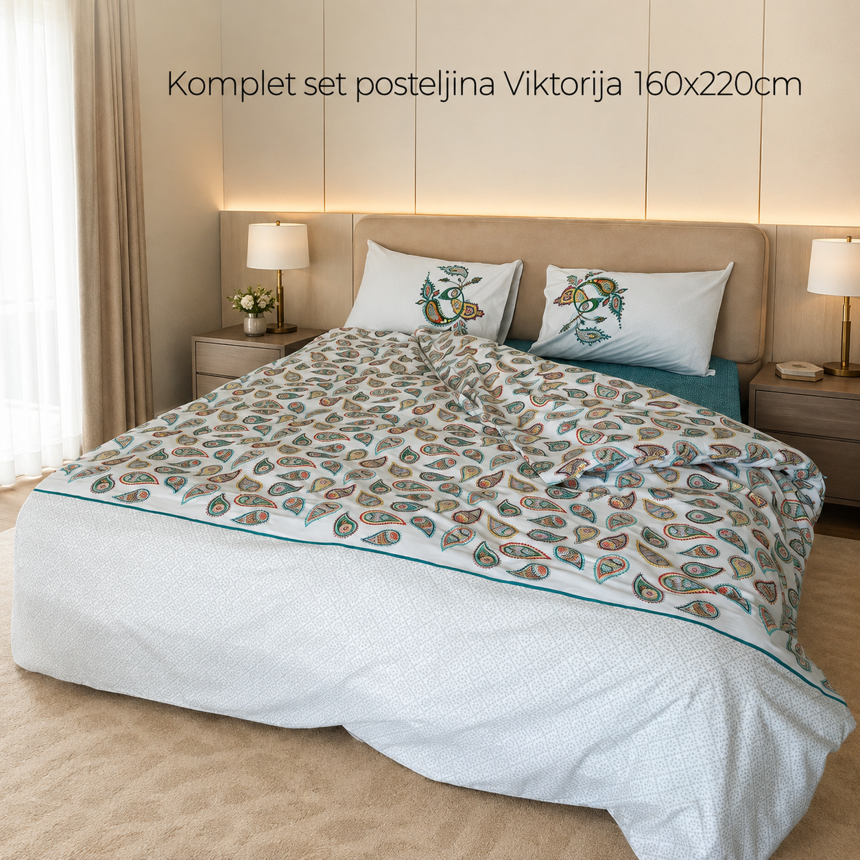 Komplet set posteljina Viktorija 160x220cm D18