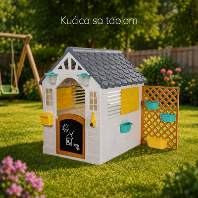 Kućica sa tablom i baštenskim setom 3310