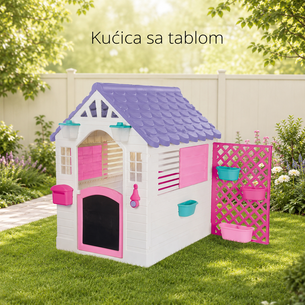 Kućica sa tablom i baštenskim setom 2578