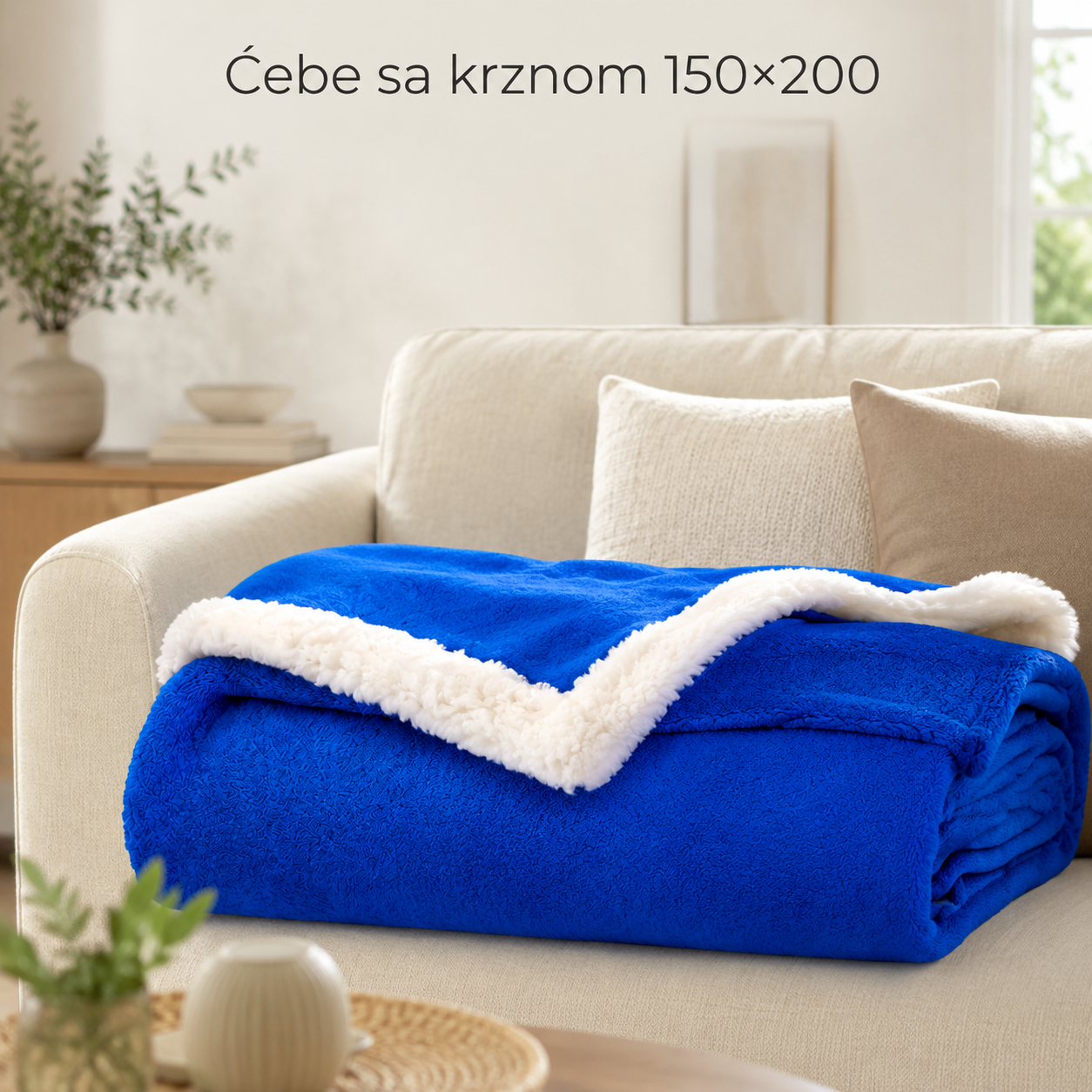 Ćebe sa krznom 150×200